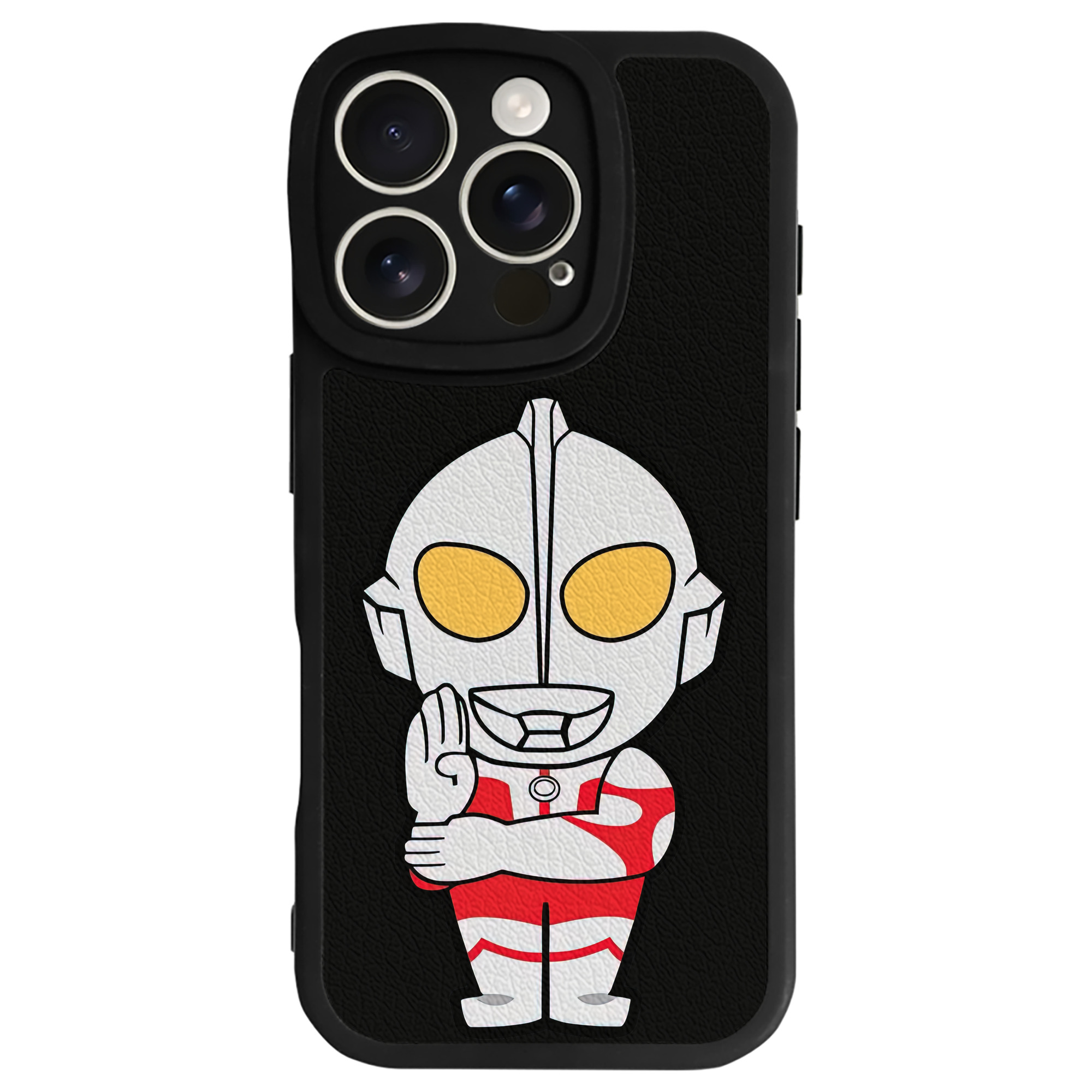 （画像用） ウルトラマン Ultraman 【iPhone 16シリーズ対応】シリコンスマホケース（レザー調） 材質：シリコン